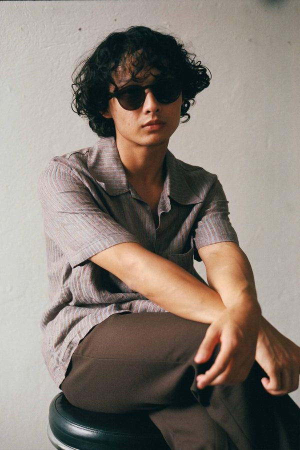 Barstow / Chocolate Acetate & Grey Solid Lens - Shade Files